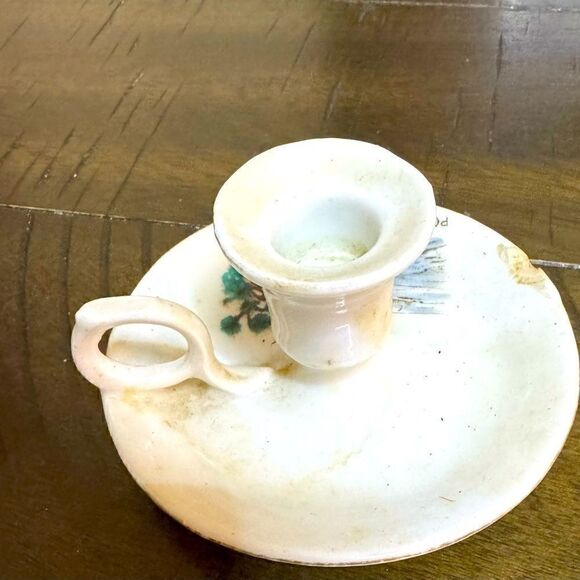 Vintage Candlestick Holder - Point Danger - Coolangatta - Australia - Porcelain - Picture 5 of 6